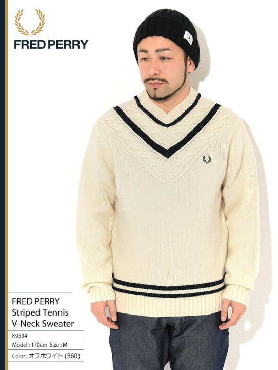楽天市場】フレッドペリー FRED PERRY セーター メンズ ストライプド  