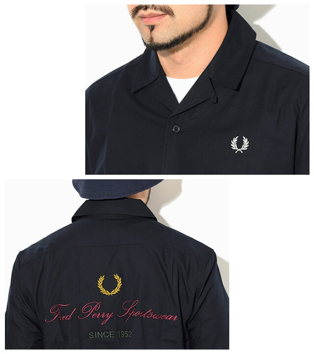 楽天市場】フレッドペリー FRED PERRY シャツ 半袖 メンズ エンブ  