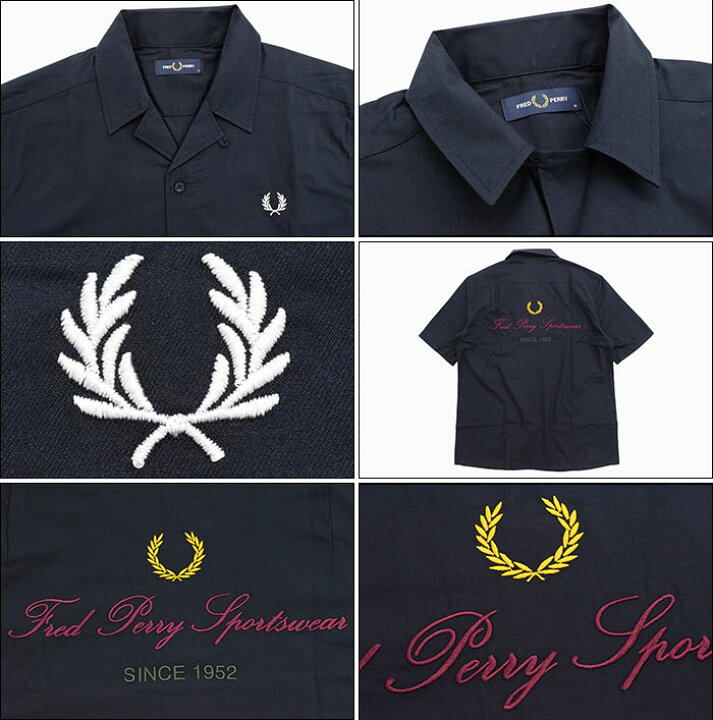楽天市場】フレッドペリー FRED PERRY シャツ 半袖 メンズ エンブ  