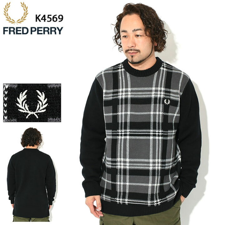 楽天市場】フレッドペリー FRED PERRY セーター メンズ タータン 