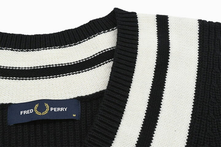 楽天市場】フレッドペリー FRED PERRY ベスト メンズ ストライプド 