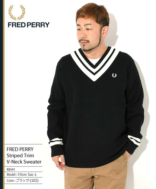 楽天市場】フレッドペリー FRED PERRY セーター メンズ ストライプド 