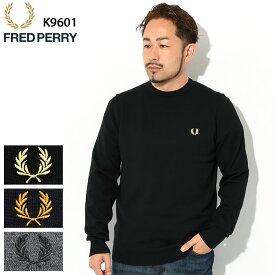 フレッドペリー FRED PERRY セーター メンズ クラシック クルーネック ( FREDPERRY K9601 Classic Crew Neck Sweater Jumper ニット トップス フレッド ペリー フレッド・ペリー ) ice field icefield