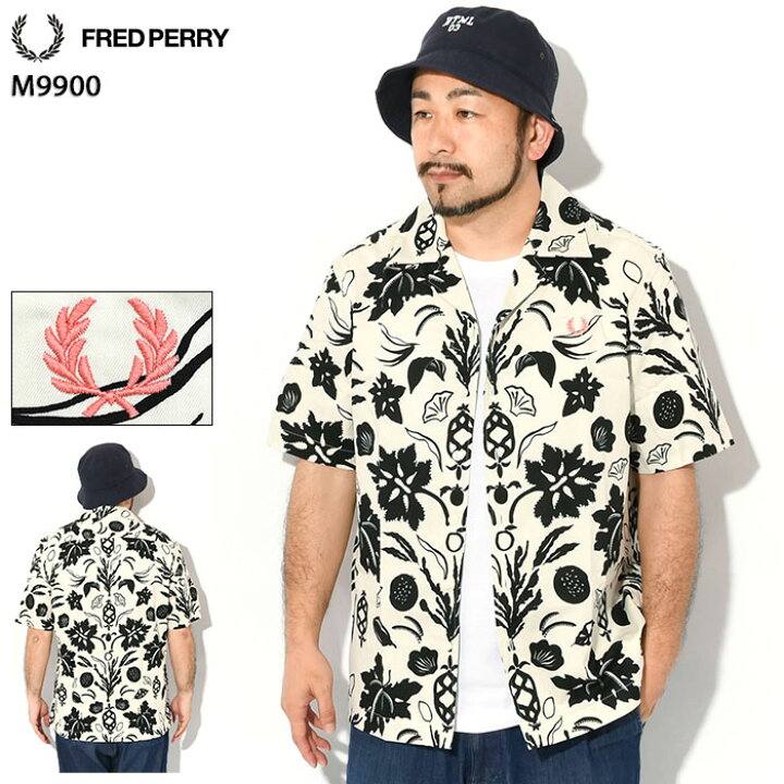 楽天市場】フレッドペリー FRED PERRY シャツ 半袖 メンズ ボタニカル 