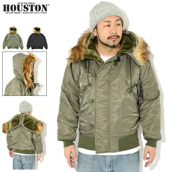楽天市場】ヒューストン HOUSTON ジャケット メンズ エヌツービー ( HOUSTON N-2B JKT 中綿 保温 暖かい あったか 防寒  フライトジャケット JACKET アウター ジャンパー・ブルゾン アメカジ 51536 ) : ice field（アイスフィールド） メンズ 太番手ステッチ フライトジャケット