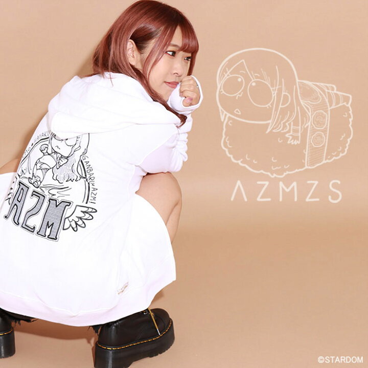 楽天市場】HTML ZERO3×STARDOM AZM コラボ パーカー ジップアップ 