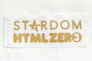 HTMLZERO3×STARDOM上谷沙弥コラボTシャツ半袖メンズ(エイチティエムエルゼロスリー×スターダム上谷沙弥謝罪S/STeeティーシャツHTML-T601)[M便1/1]