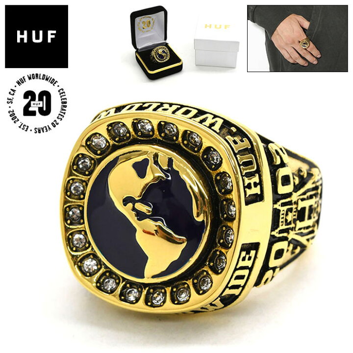 楽天市場】ハフ HUF リング ワールドワイド ( HUF Worldwide Ring 指輪 