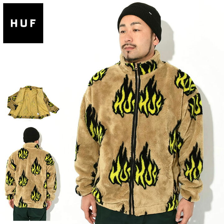 楽天市場】ハフ HUF ジャケット メンズ フレイミン ジップ シェルパ  