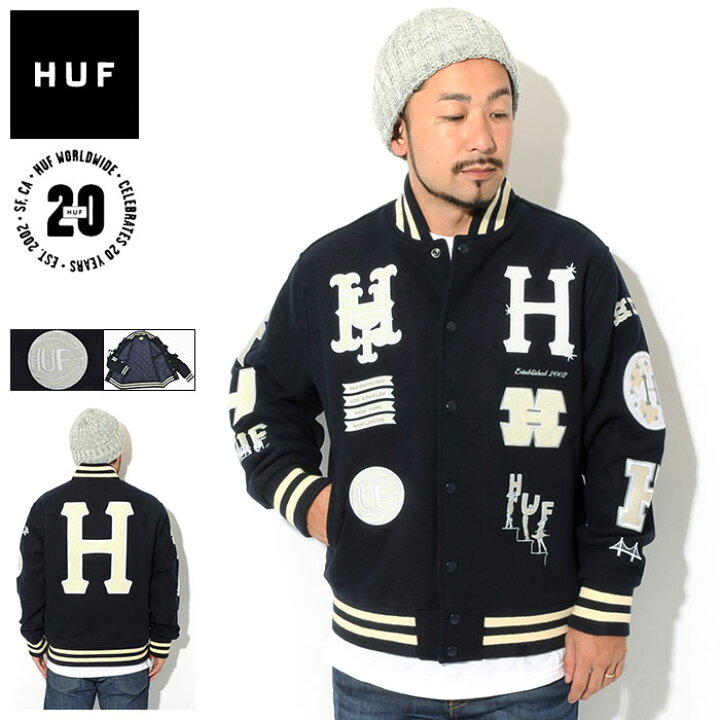 楽天市場】ハフ HUF ジャケット メンズ 20 イヤー クラシック H バー  