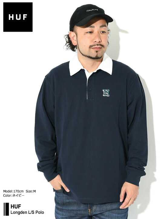 楽天市場】ハフ HUF ポロシャツ 長袖 メンズ ロングデン ( HUF Longden 