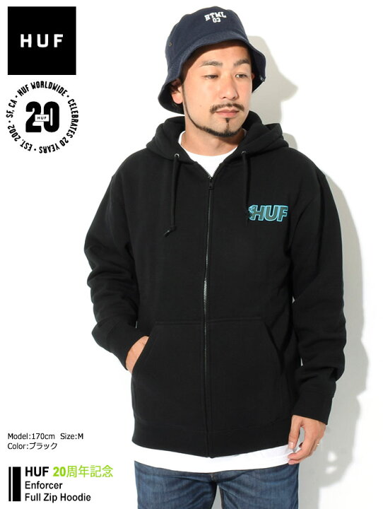 楽天市場】ハフ HUF パーカー ジップアップ メンズ エンフォーサ ( HUF 