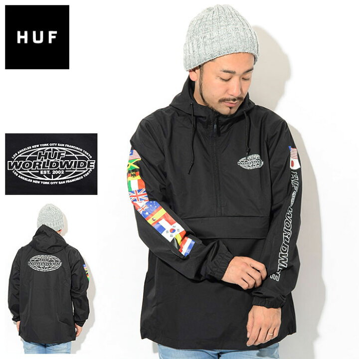 楽天市場】ハフ HUF ジャケット メンズ ワールド ツアー アノラック 