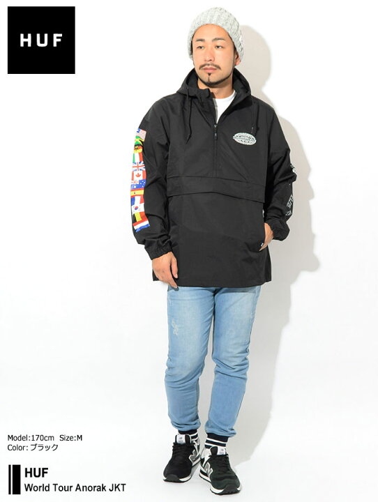 楽天市場】ハフ HUF ジャケット メンズ ワールド ツアー アノラック 
