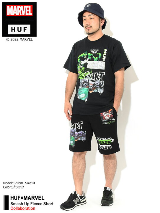 楽天市場】ハフ HUF ハーフパンツ メンズ マーベル スマッシュ アップ 