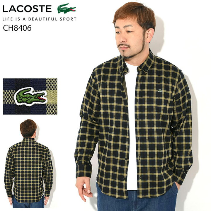 楽天市場】ラコステ LACOSTE シャツ 長袖 メンズ CH8406 ( lacoste 