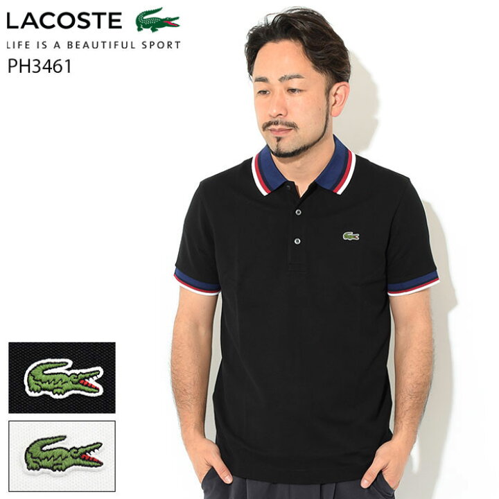 楽天市場】ラコステ LACOSTE ポロシャツ 半袖 メンズ PH3461L 