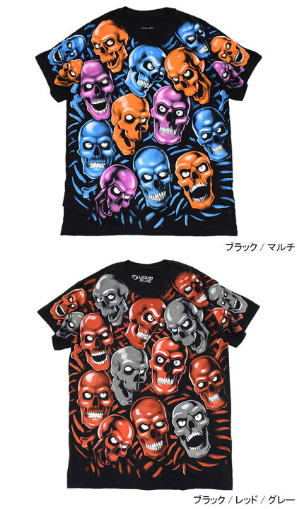 楽天市場】リキッド ブルー LIQUID BLUE Tシャツ 半袖 メンズ スカル  