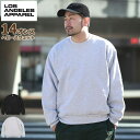 ロサンゼルスアパレル LOS ANGELES APPAREL トレーナー メンズ 14オンス ヘビー フリース クルー スウェット ( 14oz Heavy Fleece Crew Sweat 保温 暖かい あったか 裏起毛 HF-07 HF07 スエット トレナー トレイナー トップス ロスアパ )