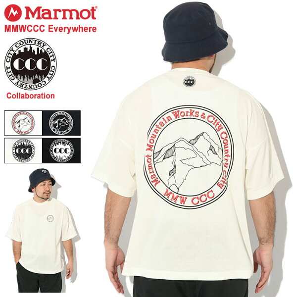 マーモット Marmot Tシャツ 半袖 メンズ シティーカントリーシティー MMWCCC コラボ ( Marmot×CITY COUNTRY CITY MMWCCC S/S Tee MMWCCC Everywhere 吸水 速乾 ティーシャツ T-SHIRTS カットソー トップス アウトドア トレッキング 登山 MTSS25MST303CC )[M便 1/1]