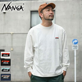 ナンガ NANGA ロンT Tシャツ 長袖 メンズ エコ ハイブリッド ボックス ロゴ エンブロイダリー ( NANGA ECO Hybrid Box Logo Embroidery L/S Tee ティーシャツ T-SHIRTS カットソー ロング ロンティー 長袖Tシャツ トップス メンズ 男性用 NW2411-1G803 )[M便 1/1]