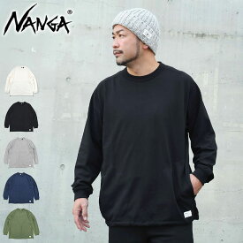 ナンガ NANGA ロンT Tシャツ 長袖 メンズ エコ ハイブリッド オーバーサイズ ( NANGA ECO Hybrid Oversized L/S Tee ビッグシルエット オーバーサイズ ティーシャツ T-SHIRTS カットソー ロング ロンティー 長袖Tシャツ トップス メンズ 男性用 NW2411-1G808 )[M便 1/1]
