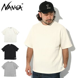 ナンガ NANGA Tシャツ 半袖 メンズ エコ ハイブリット ワッフル ルーズ フィット ( NANGA ECO Hybrid Waffle Loose Fit S/S Tee ビッグシルエット オーバーサイズ ティーシャツ T-SHIRTS カットソー トップス メンズ 男性用 NW2311-1G217 )