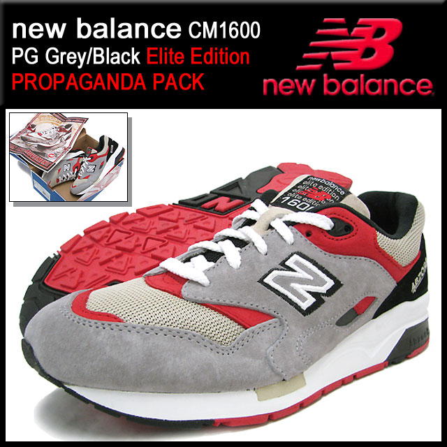 ニューバランス new balance スニーカー CM1600 PG Grey/Black エリートエディション メンズ(男性用)  (NEWBALANCE CM1600 PG グレー/ブラック Elite Edition PROPAGANDA PACK Sneaker  sneaker