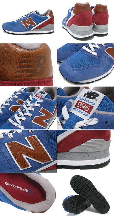 楽天市場】ニューバランス new balance スニーカー M996 BB Blue/Red 
