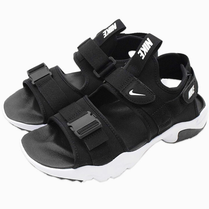 楽天市場 ナイキ Nike サンダル レディース メンズ キャニオン サンダル Black White Black Nike Canyon Sandal スポーツサンダル Sandal Ladies Mens 靴 シューズ Shoes Ci8797 002 Ice Field アイスフィールド