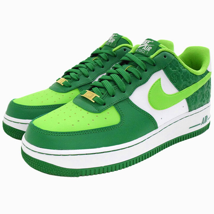楽天市場 ナイキ Nike スニーカー メンズ 男性用 エア フォース 1 07 Pine Green Mean Green White セント パトリックス デイ Nike Air Force 1 07 St Patricks Day グリーン 緑 Sneaker Mens 靴 シューズ Shoes Dd8458 300