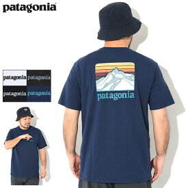 パタゴニア Patagonia Tシャツ 半袖 メンズ ライン ロゴ リッジ ポケット レスポンシビリティー ( Patagonia Line Logo Ridge Pocket Responsibili S/S Tee ティーシャツ T-SHIRTS カットソー トップス アウトドア USAモデル 38511 )[M便 1/1]
