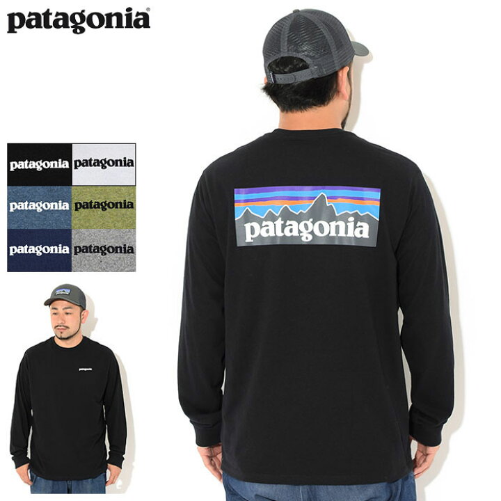 楽天市場 パタゴニア Patagonia ロンt Tシャツ 長袖 メンズ P 6 ロゴ レスポンシビリティー Patagonia P 6 Logo Responsibili L S Tee ティーシャツ T Shirts ロング ロンティー 長袖tシャツ カットソー トップス アウトドア Usaモデル Ice Field Icefield Ice
