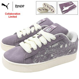 プーマ PUMA スニーカー メンズ 男性用 リップンディップ スウェード XL Puma Jam/Warm White コラボ ( PUMA×RIPNDIP SUEDE XL Limited 限定 SNEAKER MENS・靴 シューズ SHOES 403651-01 ) ice field icefield