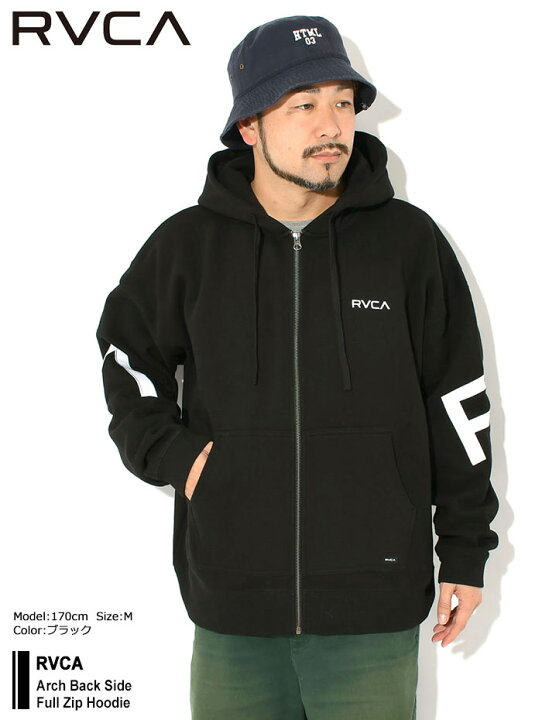 RVCA】マウンテンパーカー ビッグサイズ フーディ ハーフジップ 