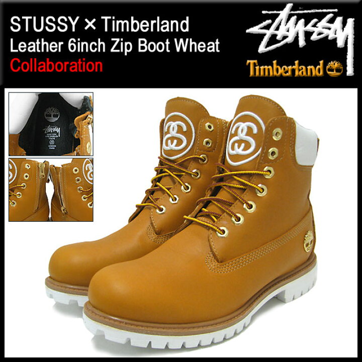 楽天市場】ステューシー STUSSY×Timberland レザー 6インチ ジップ 