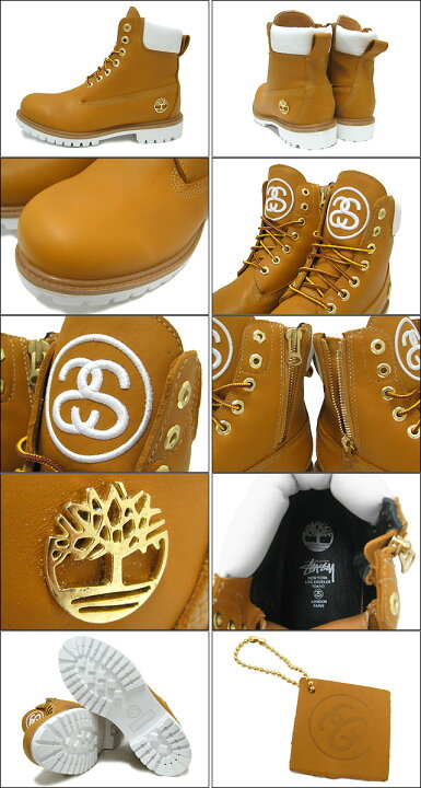 楽天市場】ステューシー STUSSY×Timberland レザー 6インチ ジップ 