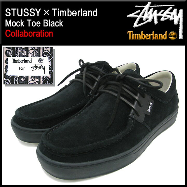 楽天市場】ステューシー STUSSY×Timberland モック トゥ ブラック 