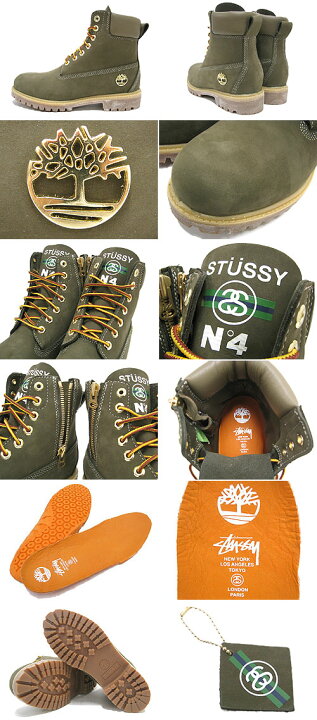 楽天市場】ステューシー STUSSY×Timberland 6インチ プレミアム ブーツ 
