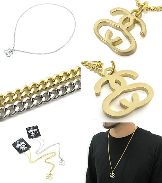 楽天市場】ステューシー STUSSY Double S ネックレス(stussy necklace 