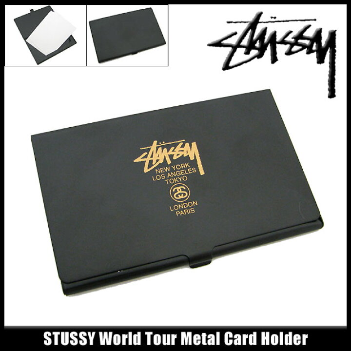 楽天市場】ステューシー STUSSY World Tour Metal カードホルダー 