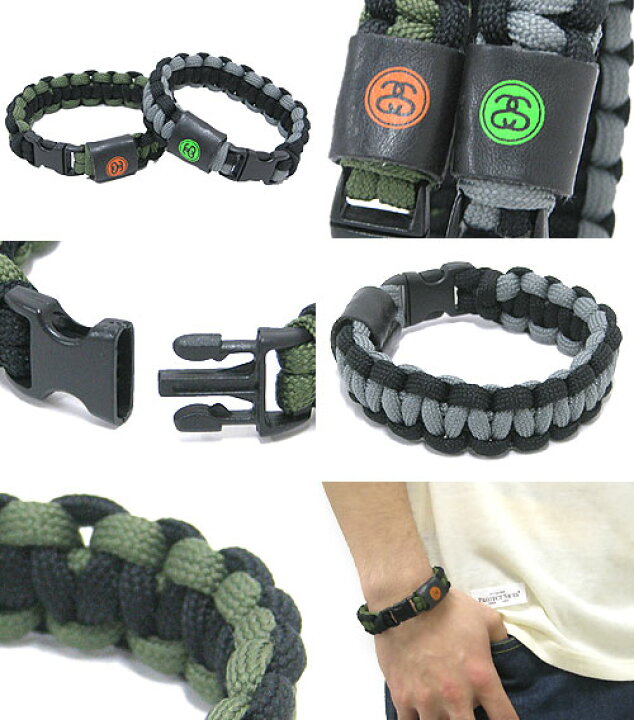 楽天市場】ステューシー STUSSY 2 Tone Braided Wrist クリップ(stussy 