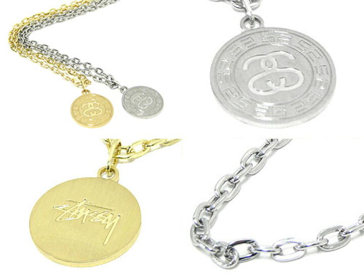 楽天市場】ステューシー STUSSY Greek ネックレス(stussy necklace 