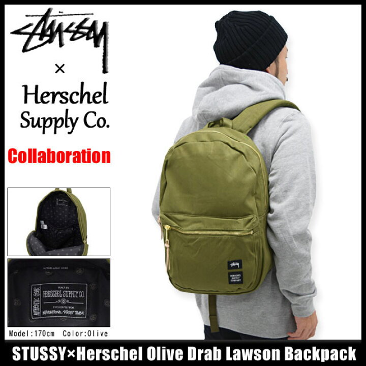 楽天市場】ステューシー STUSSY リュック Herschel Olive Drab Lawson 