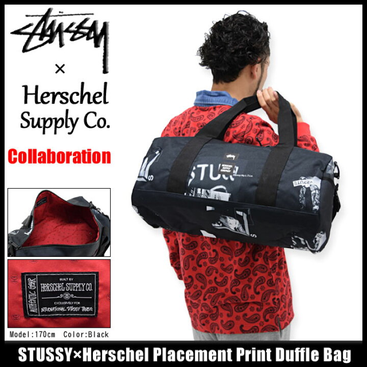 楽天市場】ステューシー STUSSY ダッフルバッグ Herschel Placement 