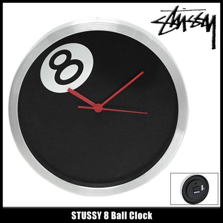 楽天市場】ステューシー STUSSY 掛け時計 8 Ball(stussy Wall Clock  
