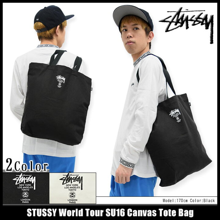 楽天市場】ステューシー STUSSY トートバッグ World Tour SU16 Canvas 