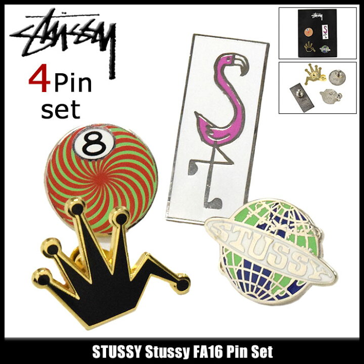 楽天市場】ステューシー STUSSY ピンバッジ Stussy FA16(stussy Pin 