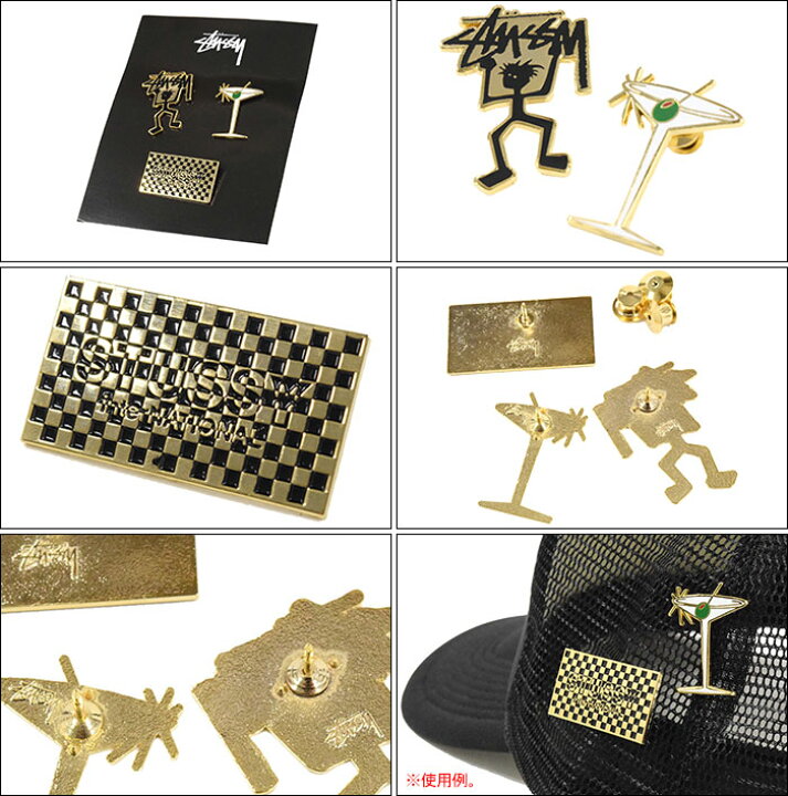 楽天市場】ステューシー STUSSY ピンバッジ Stussy HO16(stussy Pin 