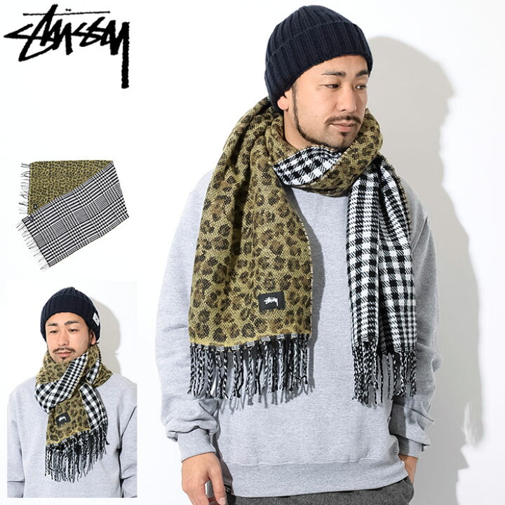 楽天市場】ステューシー STUSSY マフラー メンズ HO18 Double Faced 